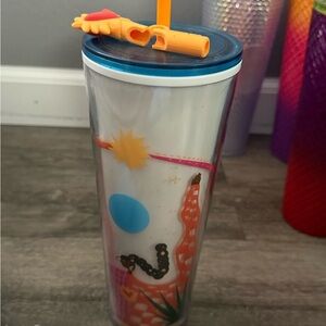 Starbucks Colorful Tumbler with Blue Lid